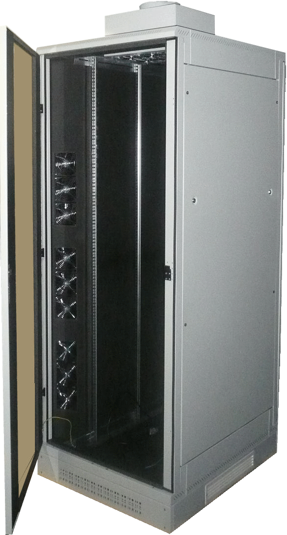 Serverschrank mit Luftleitsystem